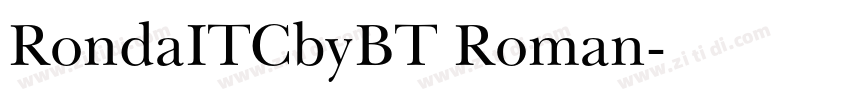 RondaITCbyBT Roman字体转换
